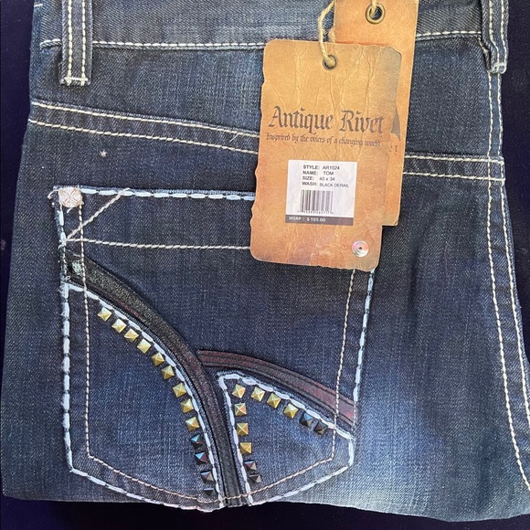 Antique Rivet Jeans - Picture 1 of 4
